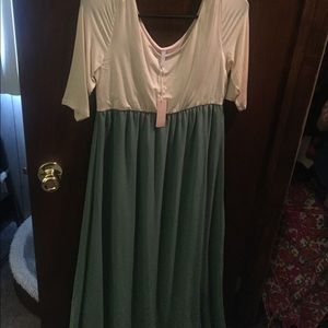 NWT pink blush maternity dress