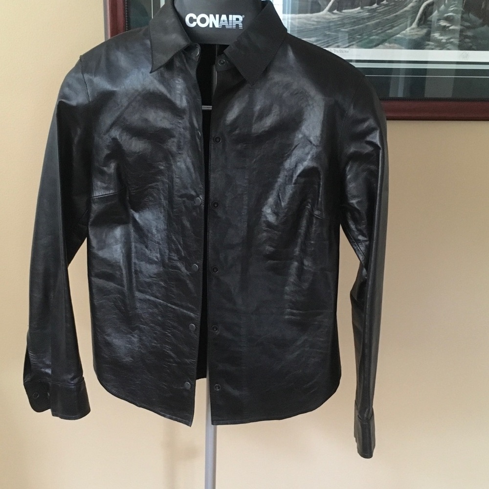 Leather shirt