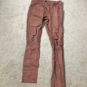 Distressed Y&R Jeans (salmon)