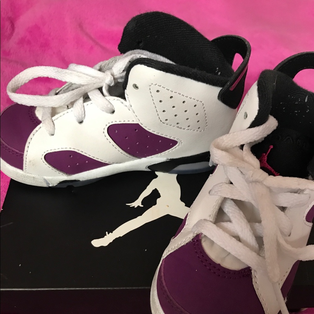 Purple/White Jordan 6 Retro GT