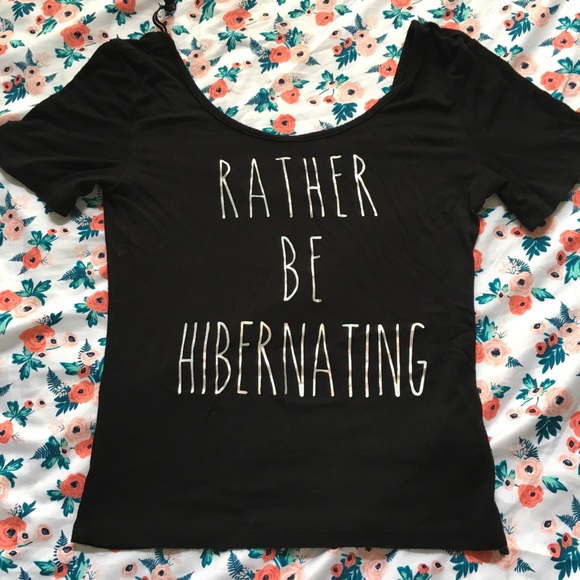 Rather be Hibernating T-shirt soft - Picture 1 of 1