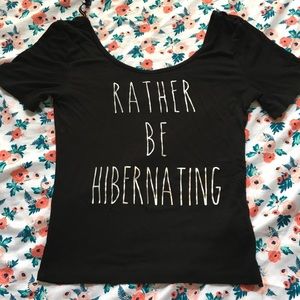 Rather be Hibernating T-shirt soft