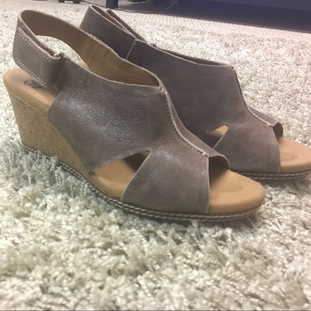 Clarks Cork Wedge Sandal