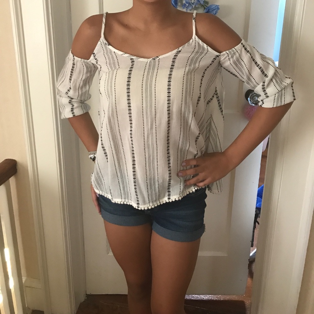 Cold shoulder blouse