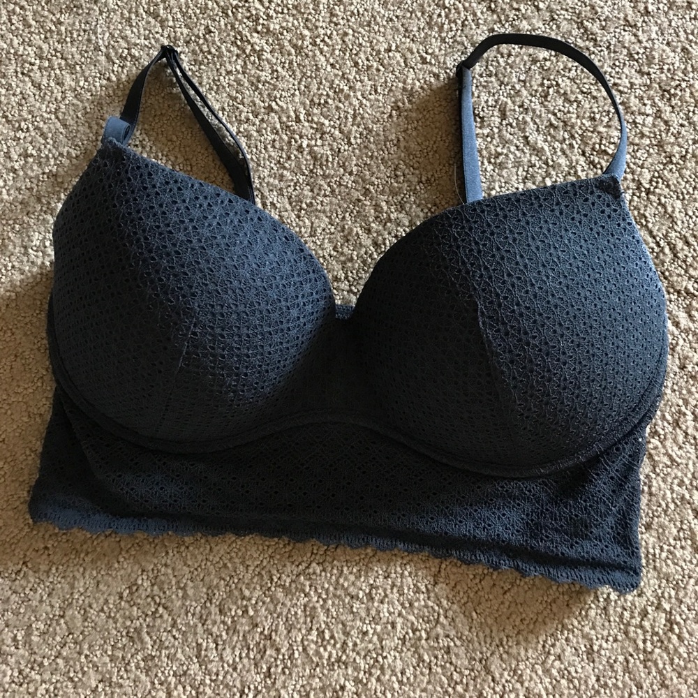 Black lace bralette