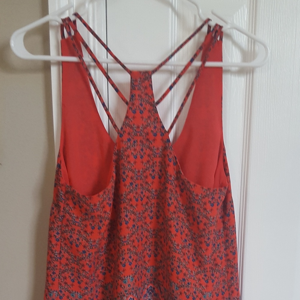 🎉HP🎉Strappy Pink Floral Top - Picture 4 of 6