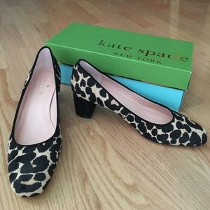 NIB Kate Spade Calf Hair Block Heel