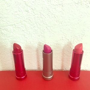 Set of 3 100% Pure Vegan Lipsticks Fresh and Clean