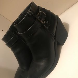 Black ankle booties