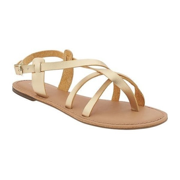 Old Navy Shoes - Old Navy Gold Sandals