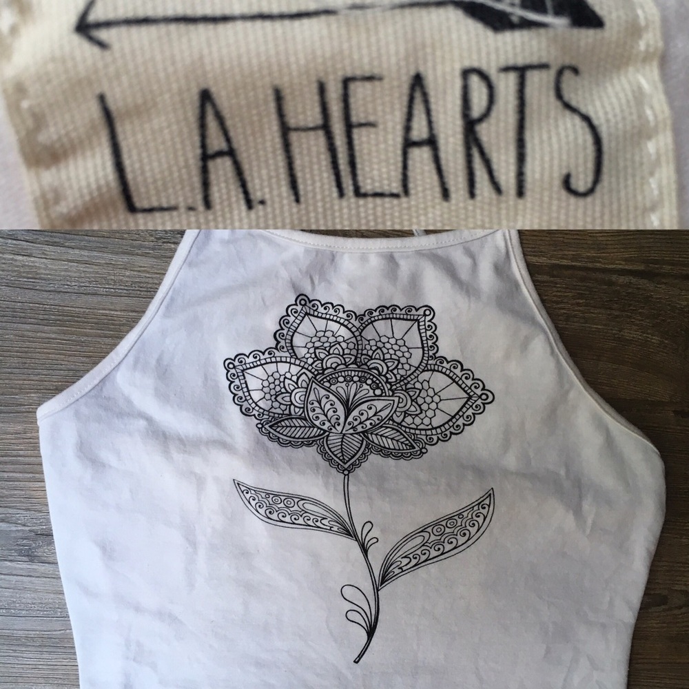 LA Hearts Crop Top