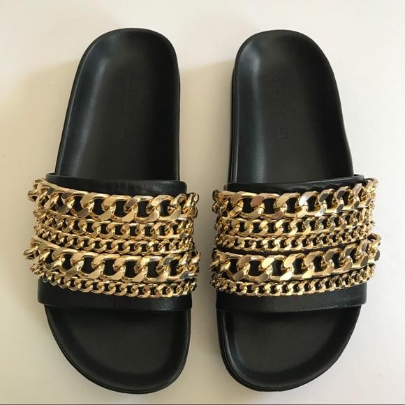 Kendall + Kylie Shiloh Chain Link Platform Slides - Picture 2 of 6