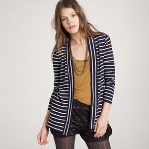 J. Crew Striped Cardigan size Medium. Like new!