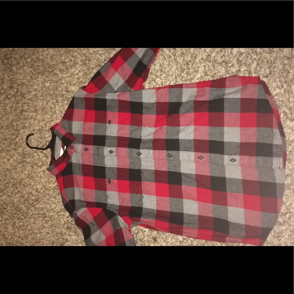 Urban pipeline red and black Flannel
