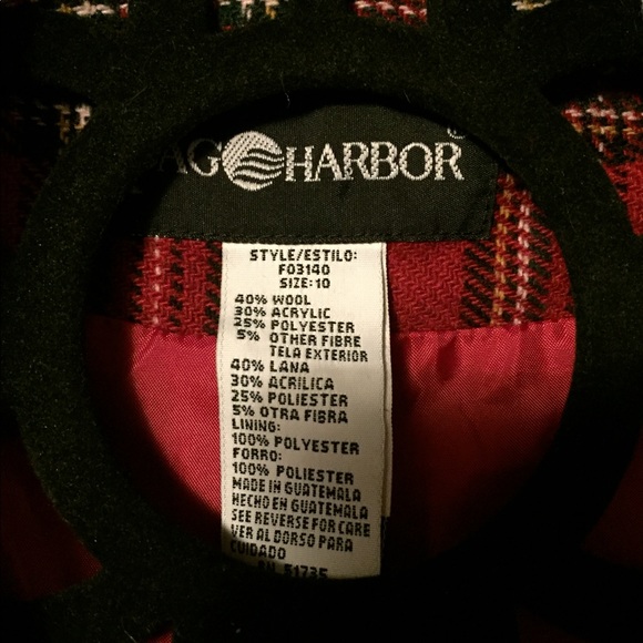 Plaid Jacket with Velvet Collar - Picture 3 of 4