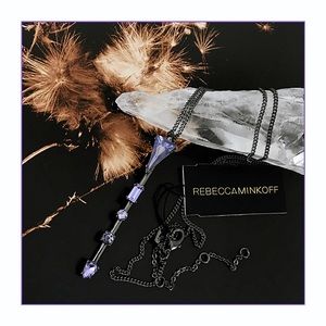 ✨Rebecca Minkoff Multi Stone Long Pendant Necklace
