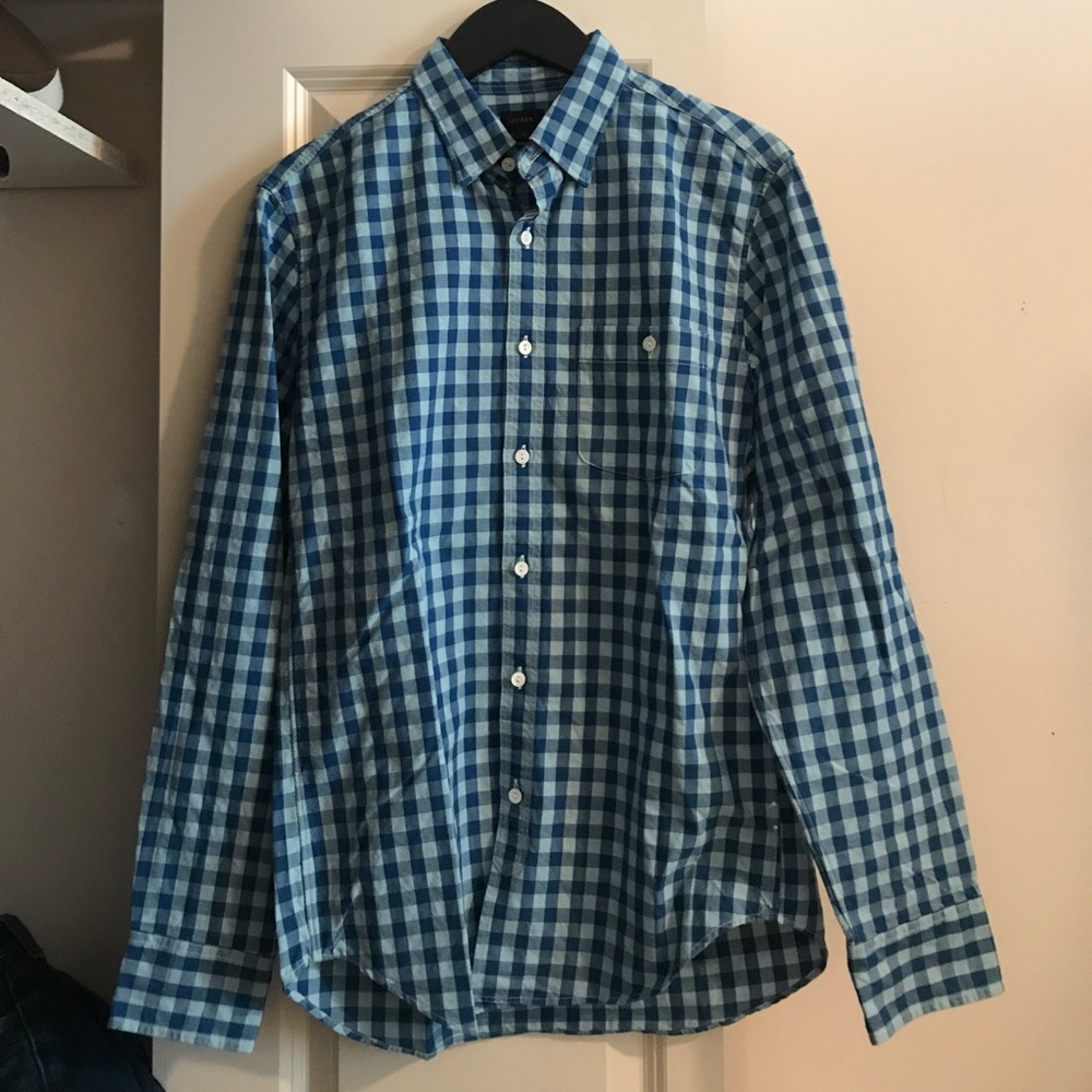 Men's J.Crew Lightweight Oxford Gingham Shirt