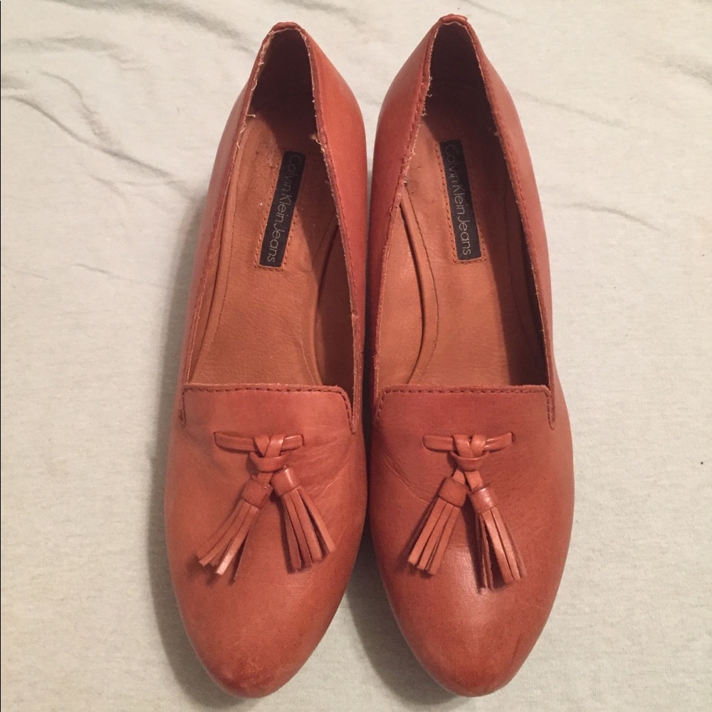 Calvin Klein oxford wedge