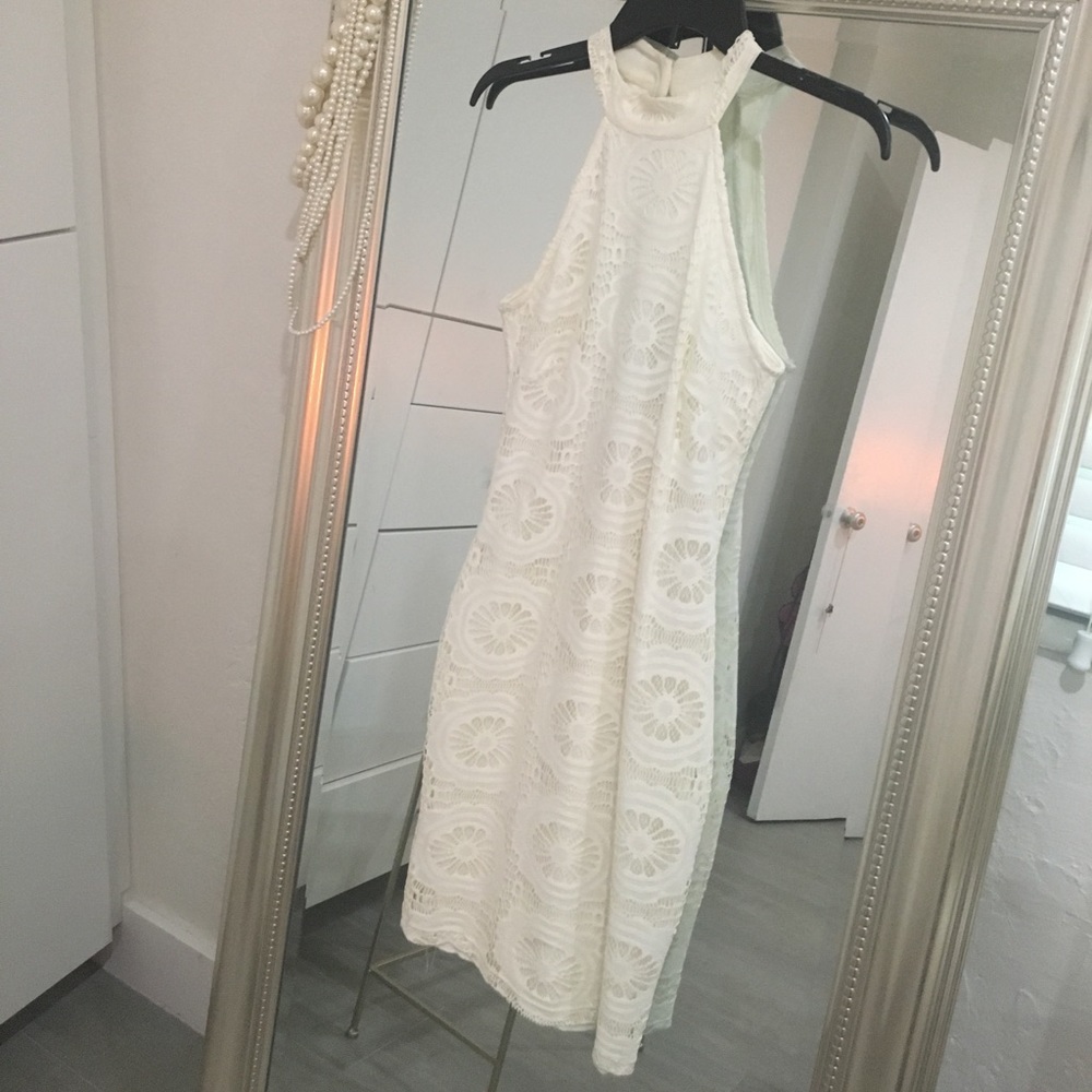 Winter white dress