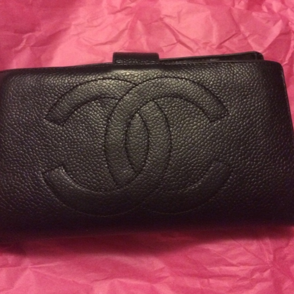 Authentic Chanel billfold wallet