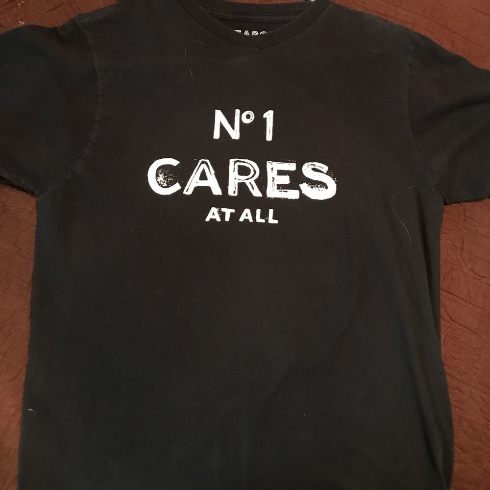 Reason brand tshirt, Chanel style writing