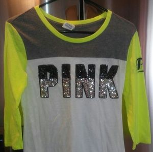 Vs pink bling shirt