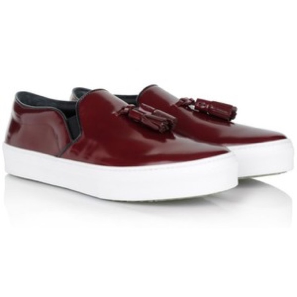 CÉLINE Burgundy Skates Size 39