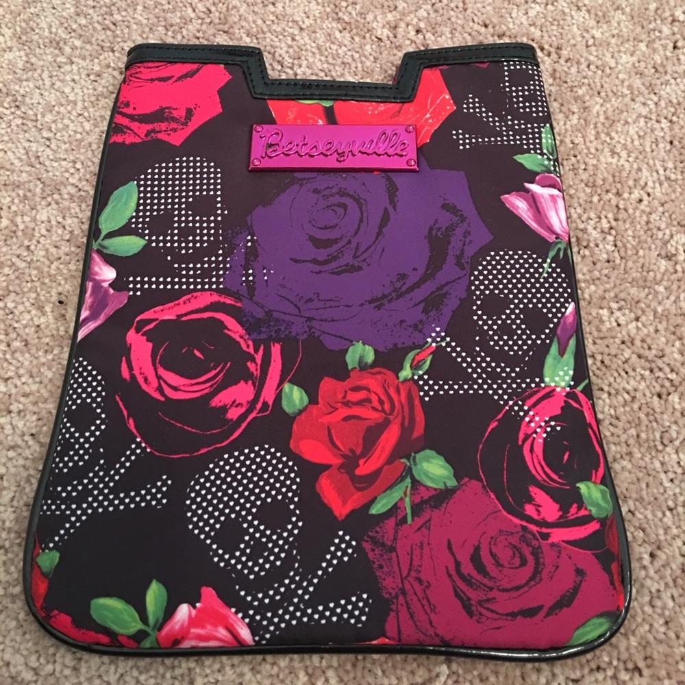 Betsey Johnson mini iPad holder.