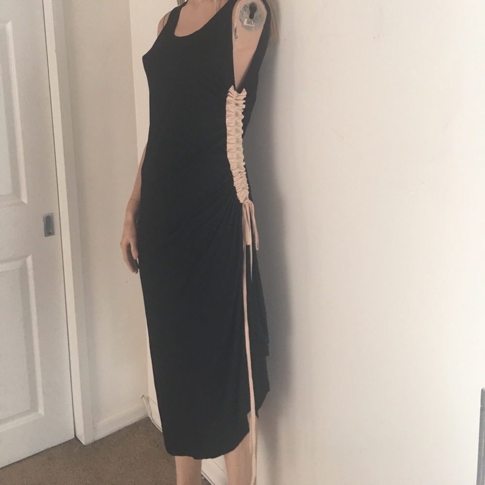 Comfy Cute  Black & Cream Swimsuit Cover Up