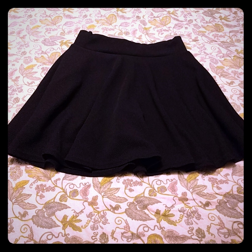 Black skirt with built in shorts