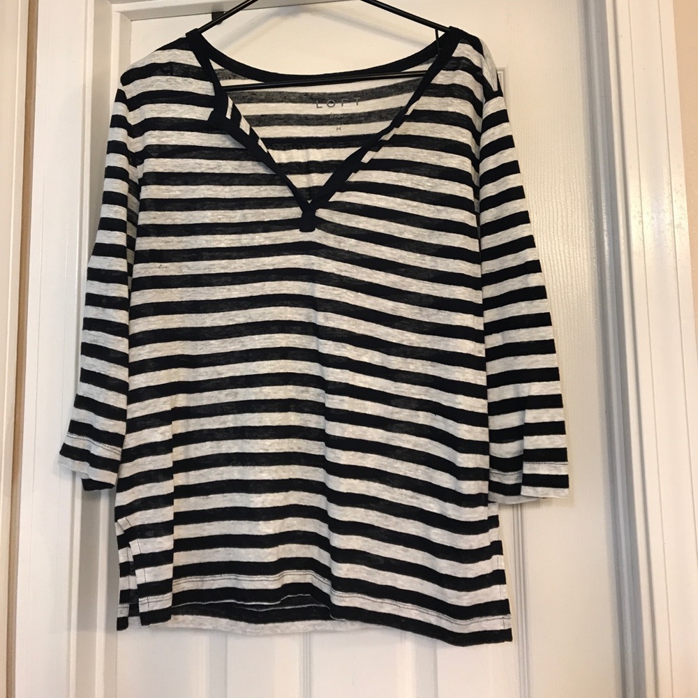 Loft linen 3/4 sleeve shirt