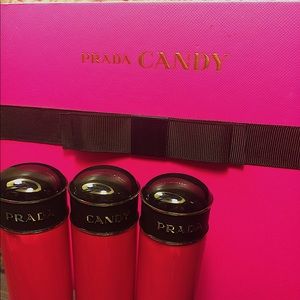 3 Prada Candy lotions (2.5 Fl oz each)