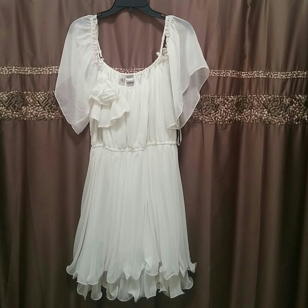 Beautiful, vintage style dress with sheer sleeves!