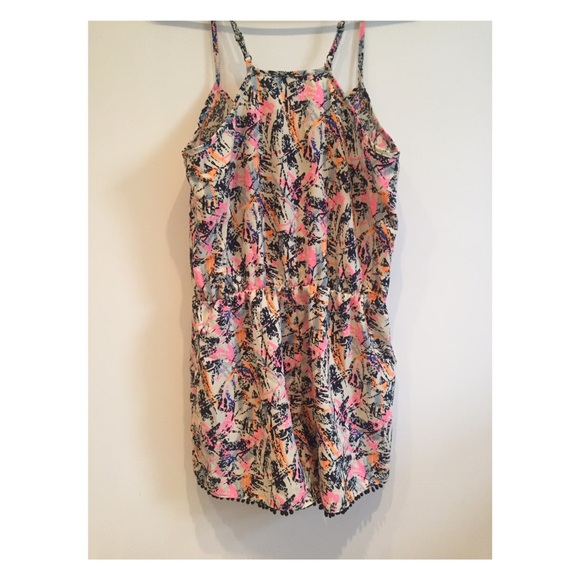 Colorful Patterned Romper 💜💙💛💗 - Picture 2 of 5