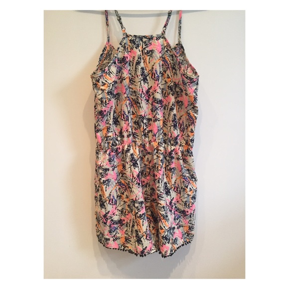 Colorful Patterned Romper 💜💙💛💗 - Picture 3 of 5