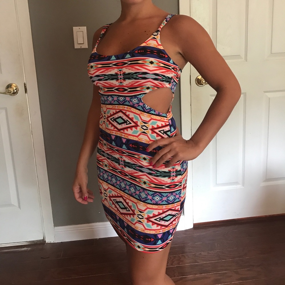 Tribal Cutout Dress