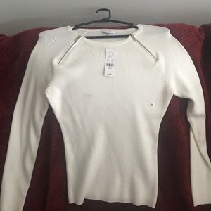 NWT ny and co white sweater