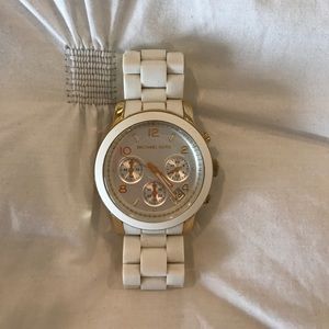 White michael kors watch