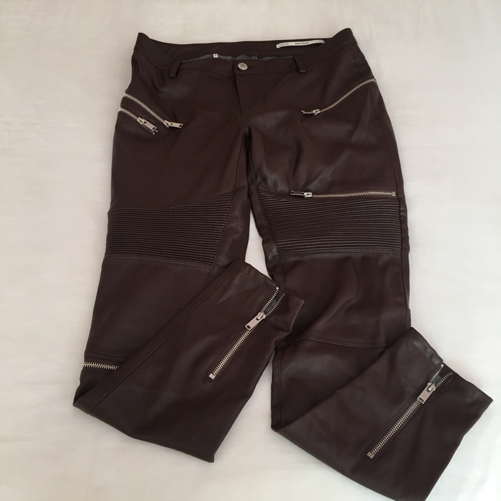 Faux leather trousers from Zara