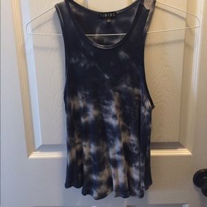 Navy Tie-Die Tank