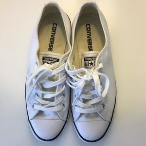 All White Low Top Converse