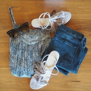 Winter Kate Vintage Silk Swing Tank in Paisley