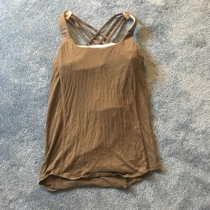 Open back cross cross luluelemon tank