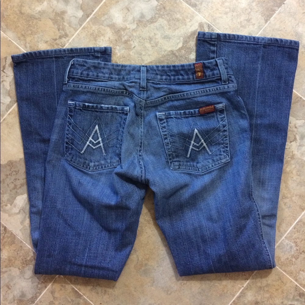 7FAMK A Pocket Bootcut Jeans 28 with 30" Inseam