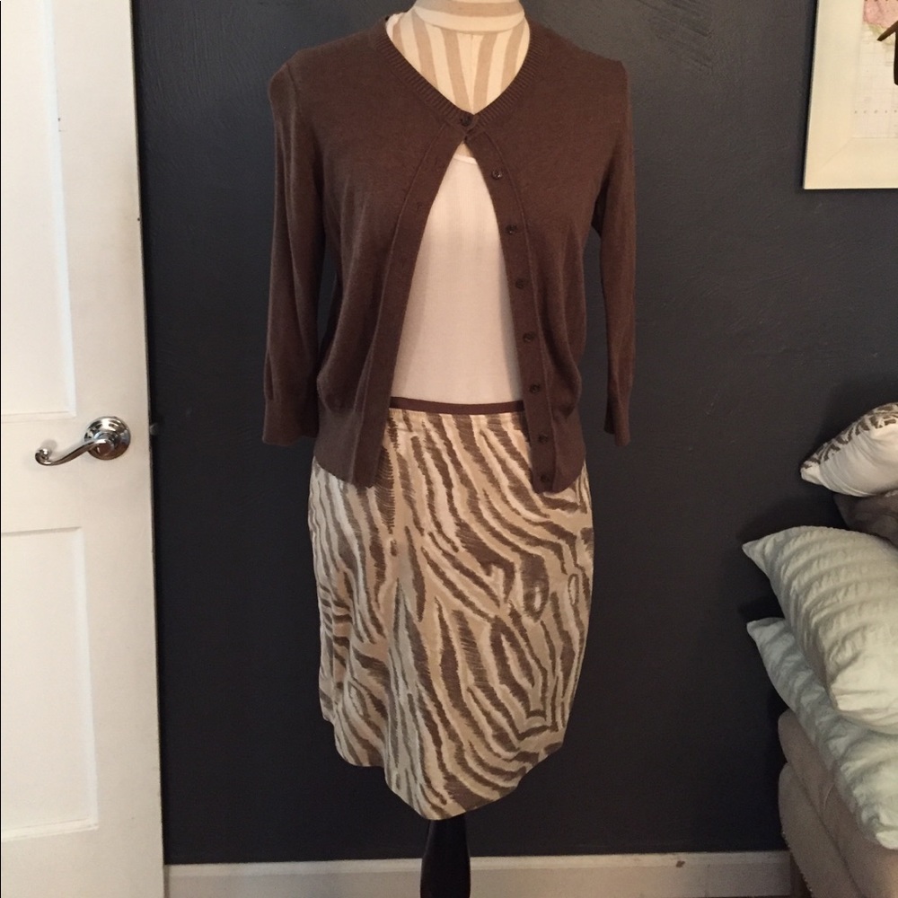 Animal print skirt