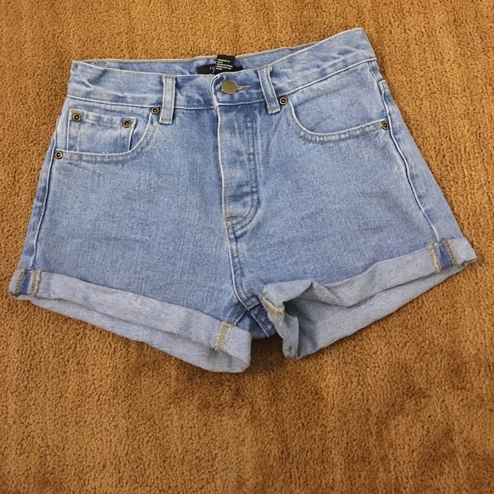 Denim shorts