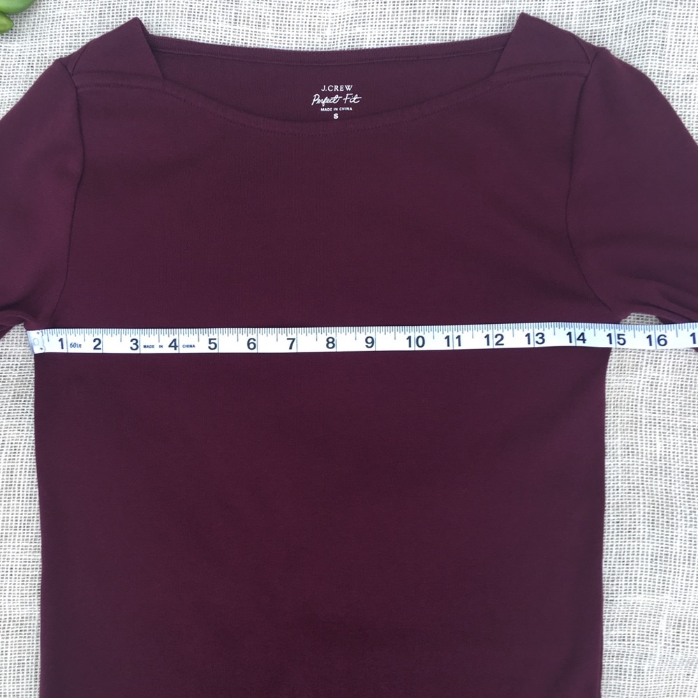 SOLD J.Crew Shirt Cotton Perfect Fit Tee Top - Picture 7 of 8