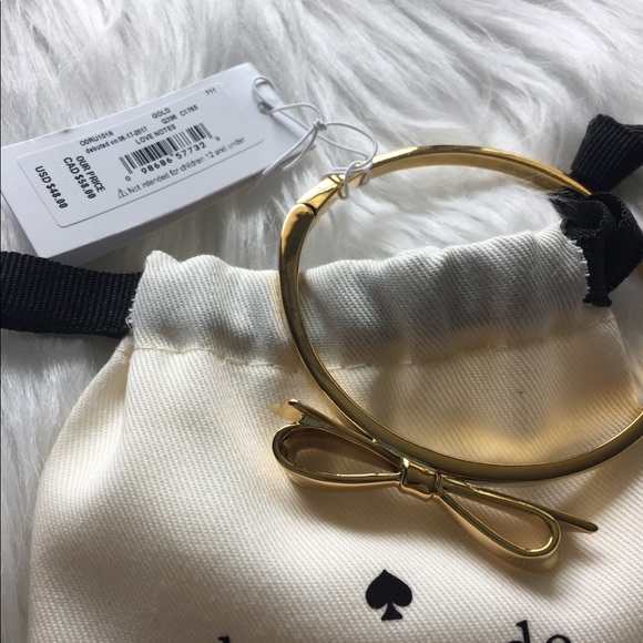 Kate Spade ♠️ Love Notes Bangle in Gold - Picture 3 of 5