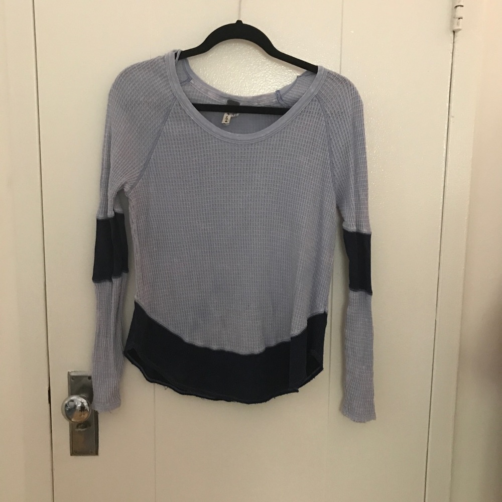 Free People waffle tee
