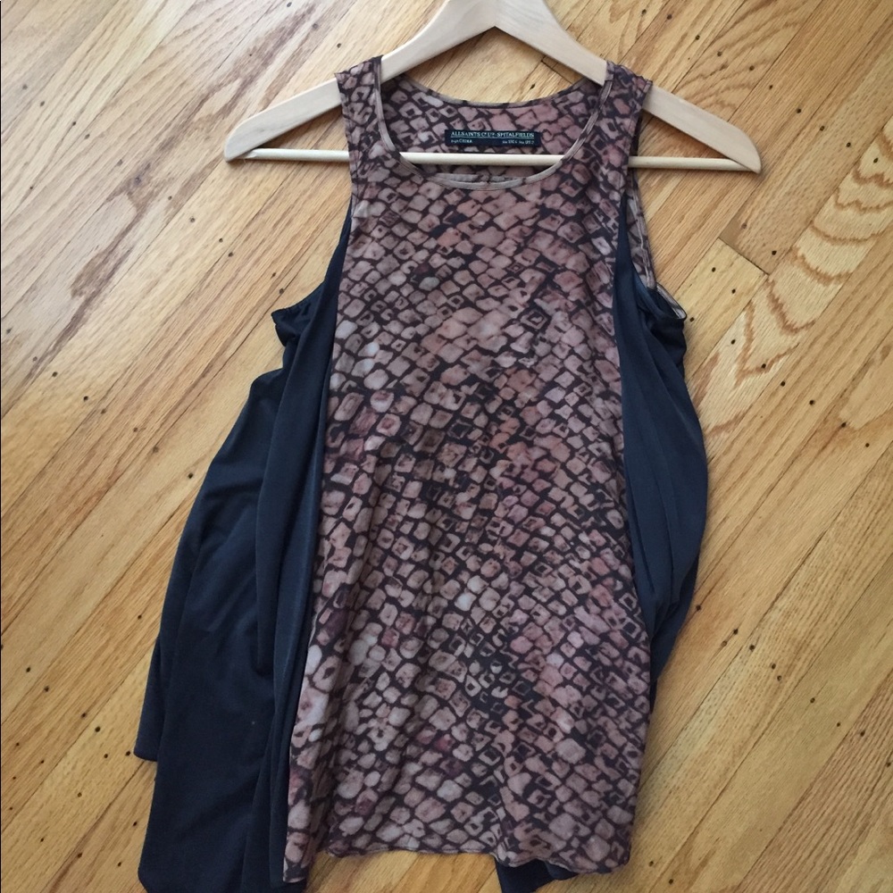 All Saints silk top